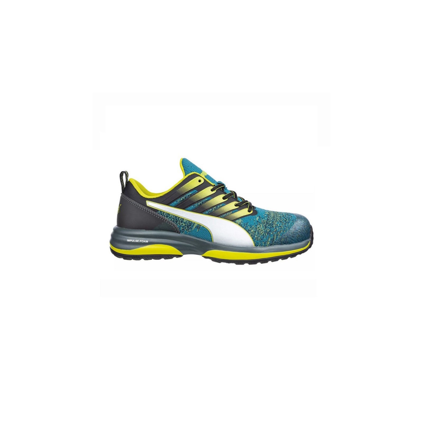 Pantofi de protecție cu bombeu din fibră de sticlă, Puma Charge Green Low S1P ESD HRO SRC