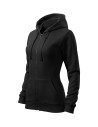 Hanorac de damă, cu glugă, Trendy Zipper, 65% bumbac, 35% poliester, 300 g/mp