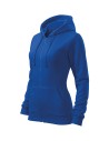 Hanorac de damă, cu glugă, Trendy Zipper, 65% bumbac, 35% poliester, 300 g/mp