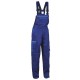 Costum de lucru din bumbac, jachetă + pantaloni cu pieptar, 240 g/mp, Asimo Blue
