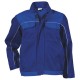 Costum de lucru din bumbac, jachetă + pantaloni cu pieptar, 240 g/mp, Asimo Blue