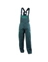 Costum de lucru din bumbac, jachetă + pantaloni cu pieptar, 240 g/mp, Asimo Green