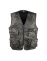 Vestă cu imprimeu camuflaj, pentru vară, din poliester și bumbac, Kamo