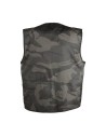 Vestă cu imprimeu camuflaj, pentru vară, din poliester și bumbac, Kamo