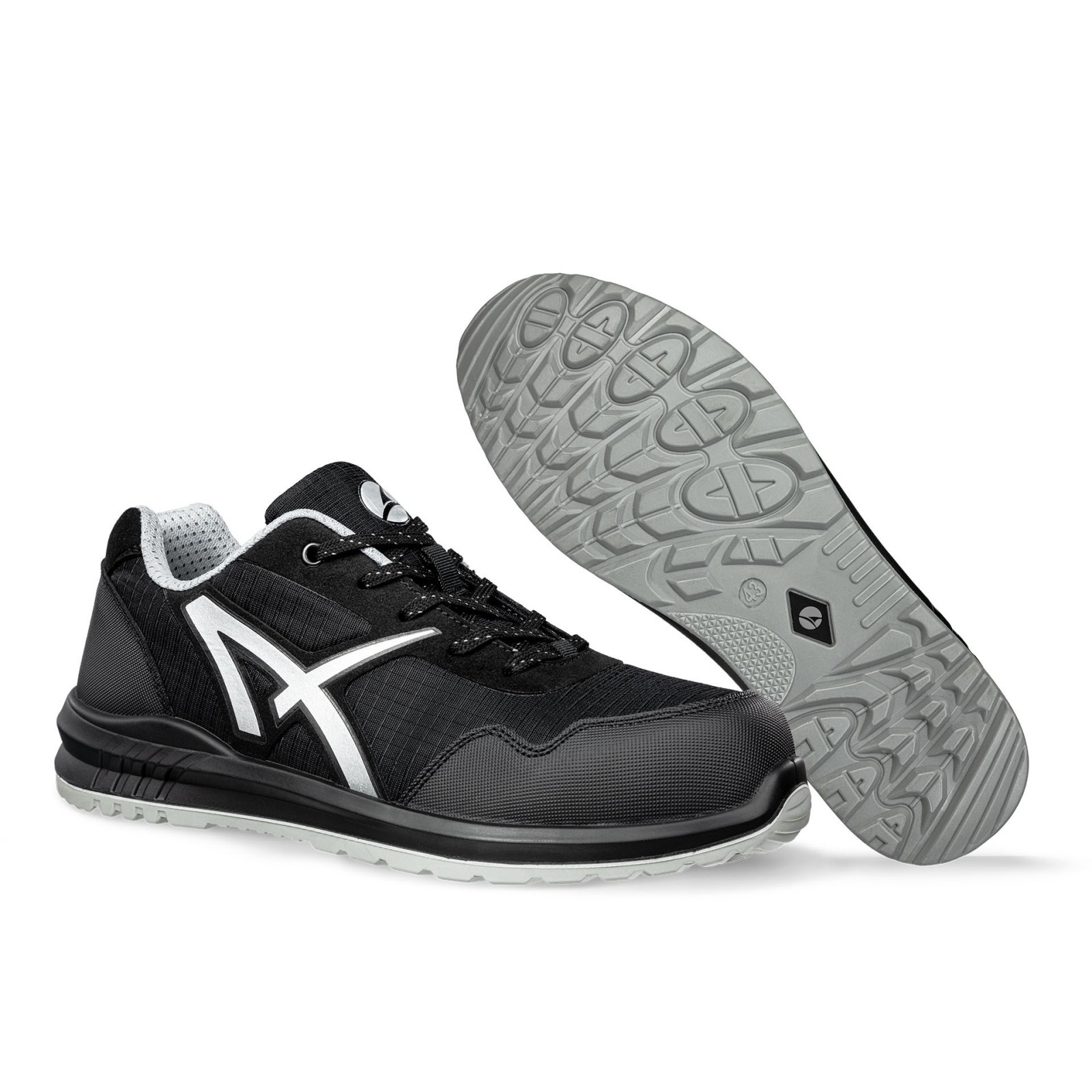 Pantofi unisex, talpă antiderapantă, fără bombeu, Albatros Drifter Black Low, O1 ESD SRC