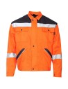 Jachetă de lucru reflectorizantă, Collins Summer HV Orange, 240 g/mp