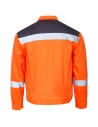 Jachetă de lucru reflectorizantă, Collins Summer HV Orange, 240 g/mp