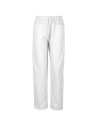 Costum medical unisex: tunică + pantaloni, bumbac & poliester, 120 g/mp, M3 White