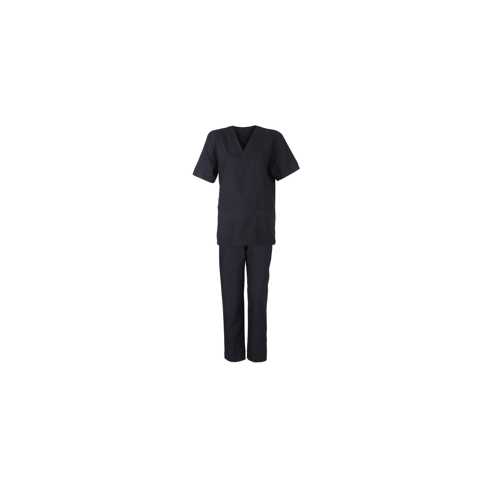 Costum medical unisex: tunică + pantaloni, bumbac & poliester, 120 g/mp, M3 Navy