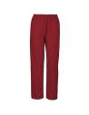 Costum medical unisex: tunică + pantaloni, bumbac & poliester, 120 g/mp, M3 Bordeaux