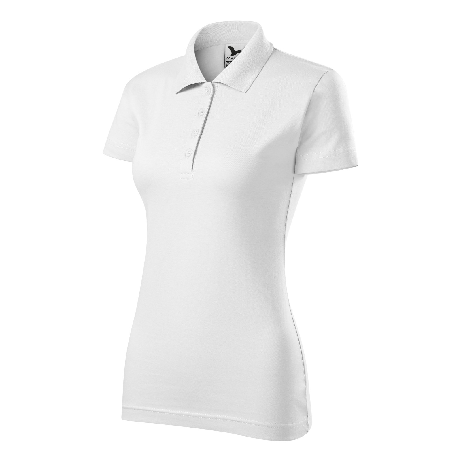 Tricou polo de damă Single J., bumbac 100%, 180 g/mp