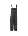 Costum termoizolant de lucru pentru iarnă, din două piese: jachetă + pantaloni cu pieptar Kastor grey, hidrofob, bumbac 100%