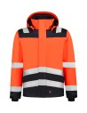 Jachetă de lucru reflectorizantă parka, unisex, high vis, impermeabilă
