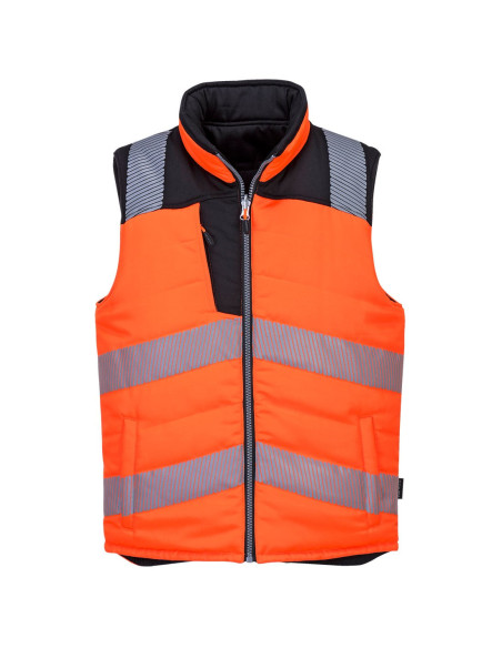 Vestă reversibilă reflectorizantă Hi Vis PW3, bandă reflectorizantă segmentată