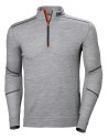 Bluză termică cu fermoar, Base Layer, Helly Hansen Lifa Merino Half Zip, 215 g/mp