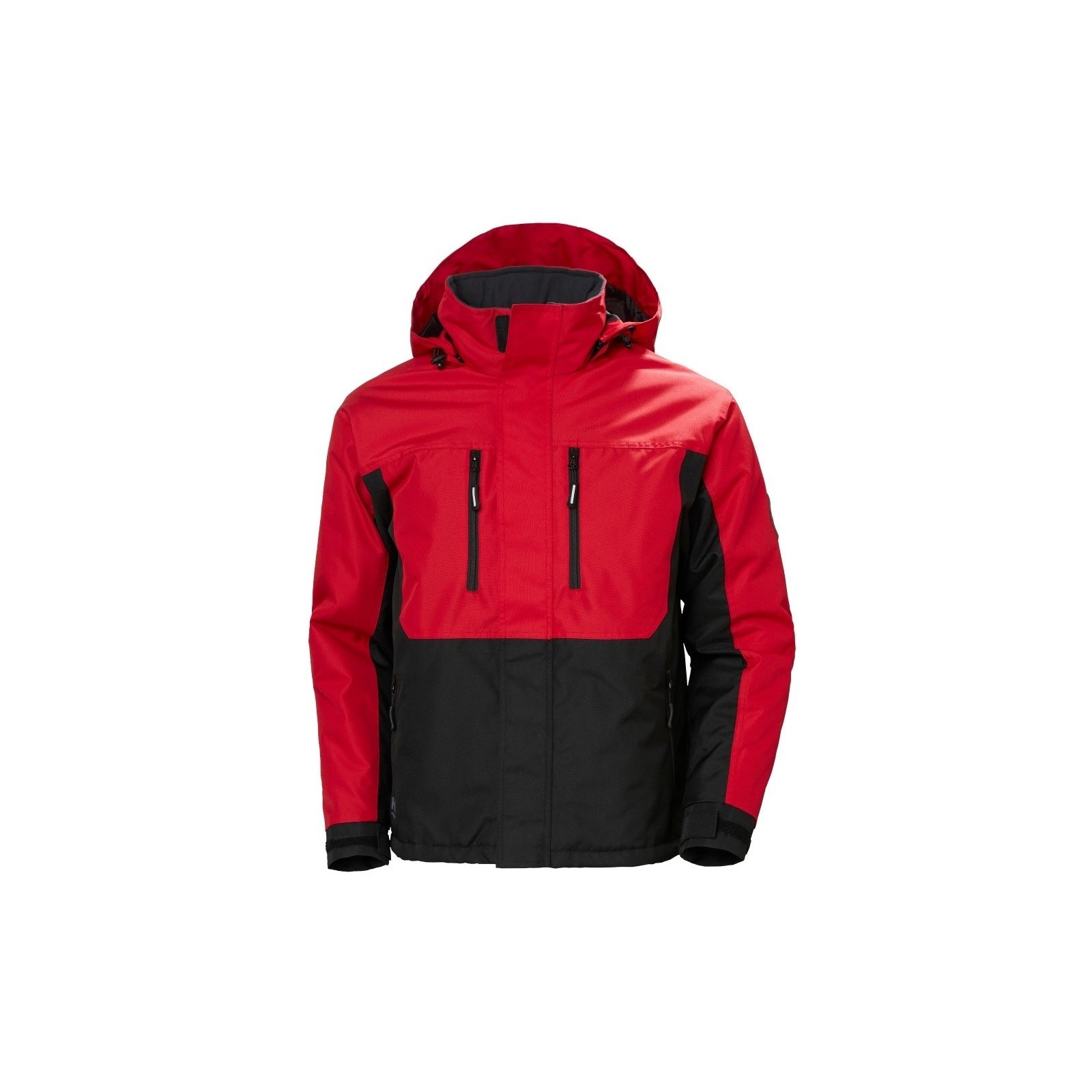 Geacă de iarnă, căptușită, cu glugă detașabilă, Helly Hansen Berg, Roșu & Negru