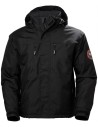 Geacă de iarnă, căptușită, cu glugă detașabilă, Helly Hansen Berg, Black