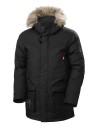 Geacă de iarnă impermeabilă, glugă îmblănită, Helly Hansen Bifrost Winter Parka, negru