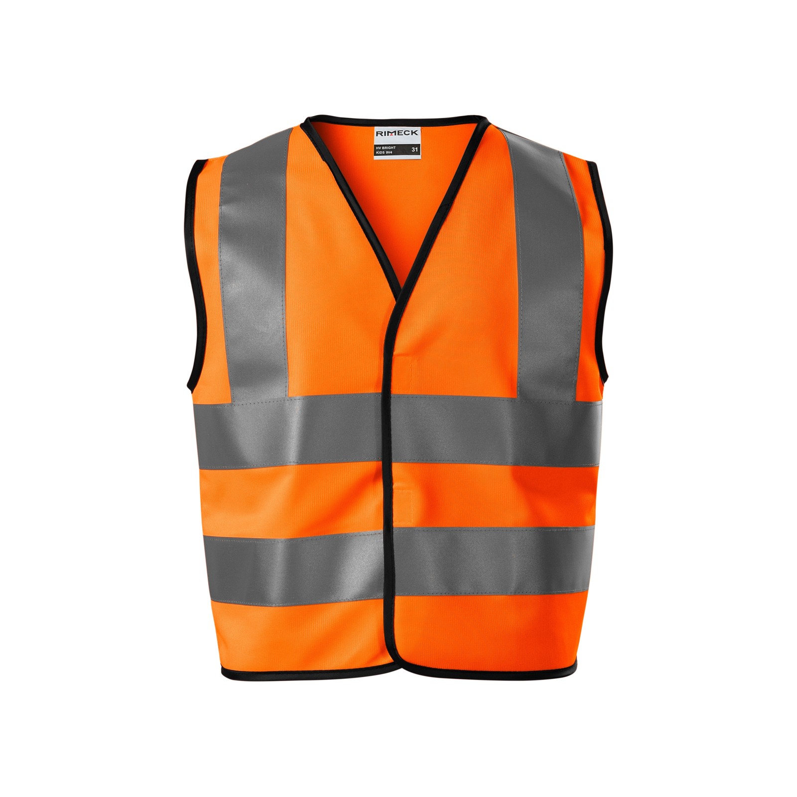 Vestă reflectorizanta pentru copii, 100% poliester fluorescent, HV Bright