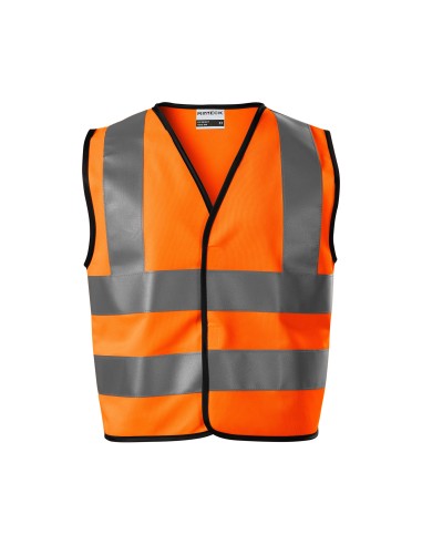 Vestă reflectorizanta pentru copii, 100% poliester fluorescent, HV Bright