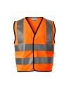Vestă reflectorizanta pentru copii, 100% poliester fluorescent, HV Bright