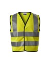 Vestă reflectorizanta pentru copii, 100% poliester fluorescent, HV Bright