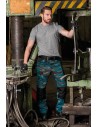 Pantaloni de lucru pentru bărbați cu imprimeu camuflaj, Vertex Camo