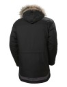 Geacă de iarnă impermeabilă, glugă îmblănită, Helly Hansen Bifrost Winter Parka, negru