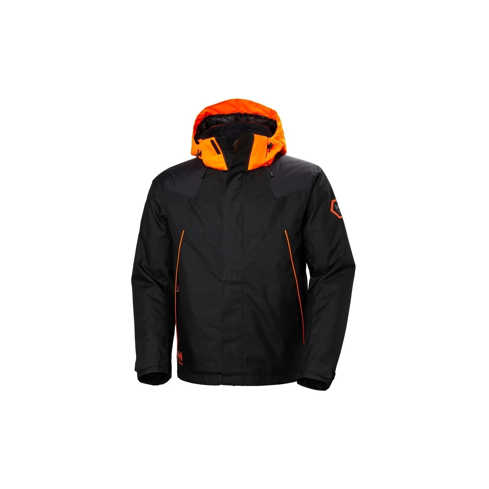 Geacă de iarnă, căptușită, cu glugă, impermeabilă, Helly Hansen Chelsea Evolution, Ebony