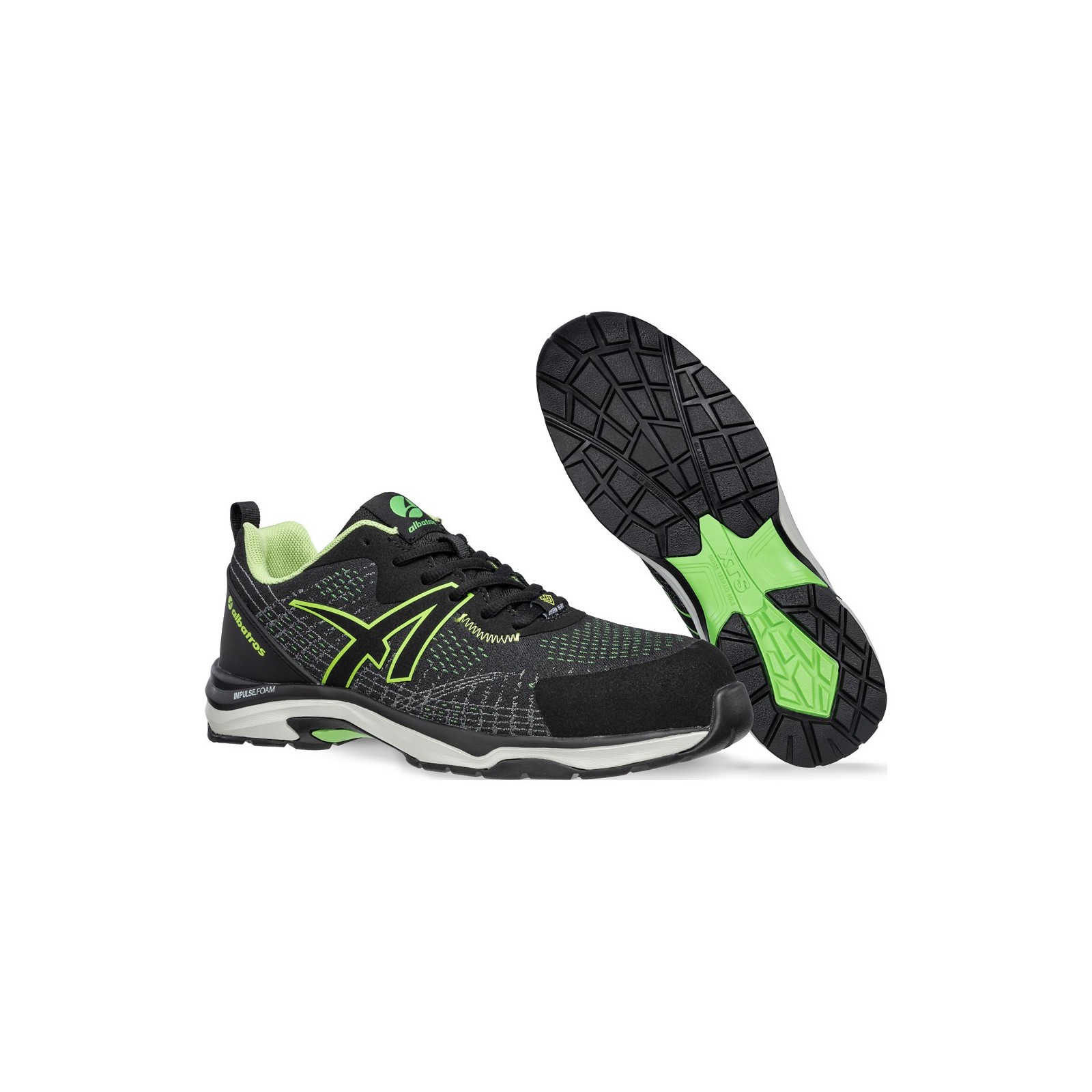 Pantofi de protecție unisex, metal free, Albatros Splendid Green S1P ESD HRO SRC