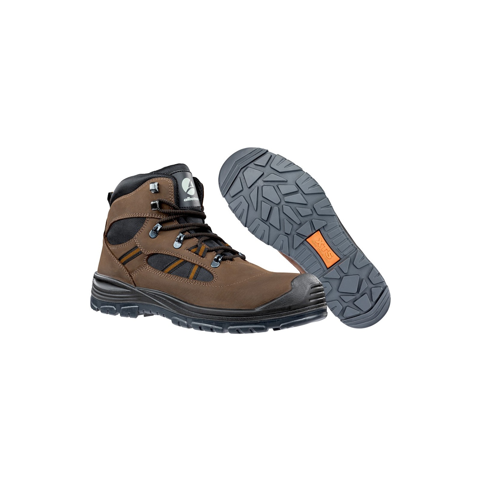 Bocanci de protecție pentru bărbați, din piele, metal free, Albatros Timber Mid S3 SRC