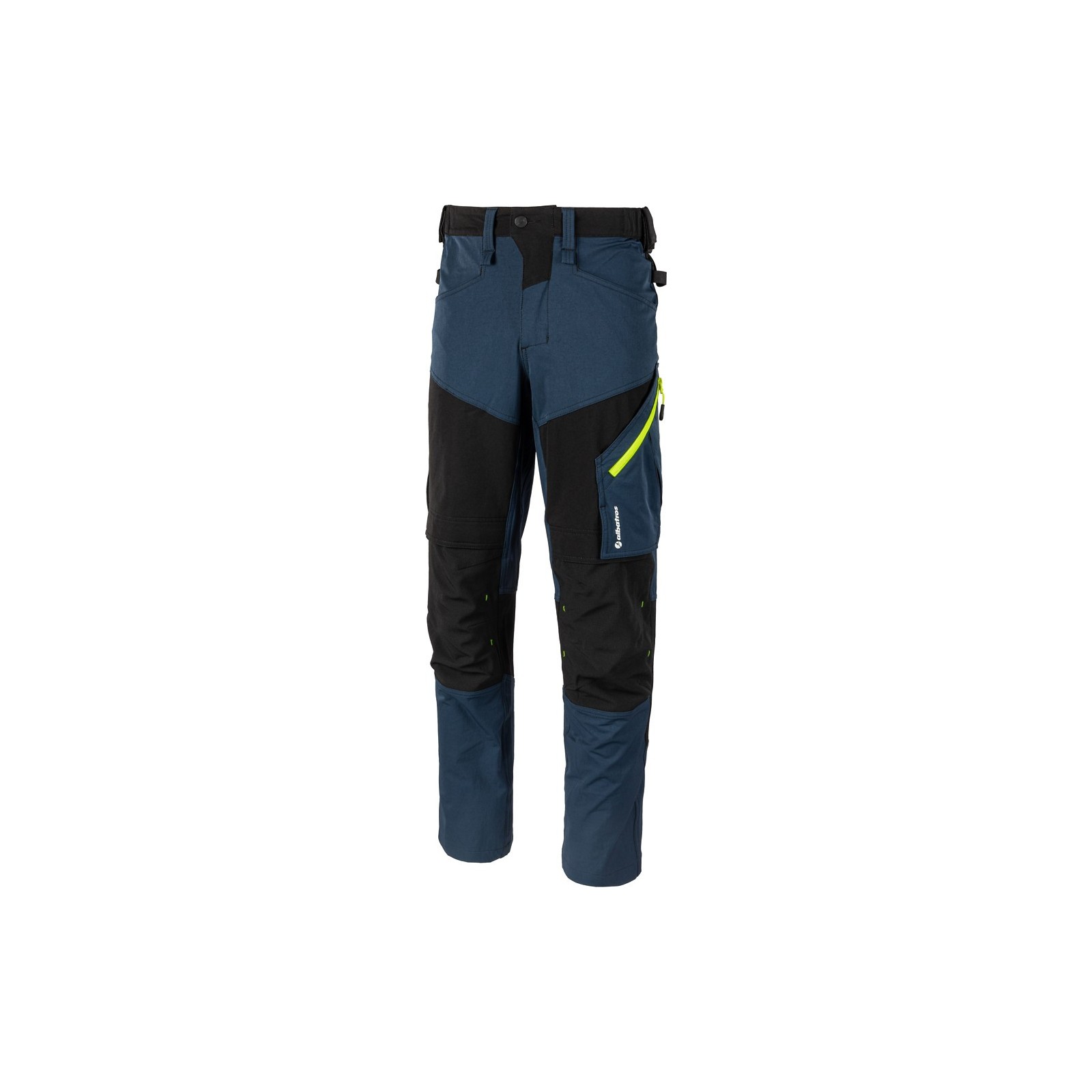 Pantaloni de lucru pentru bărbați, Albatros Concept Stretch TRS Black/Blue, 250 g/mp