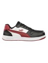 Pantofi de protecție metal-free, Puma Frontcourt Black/White/Red S3L ESD FO HRO SR