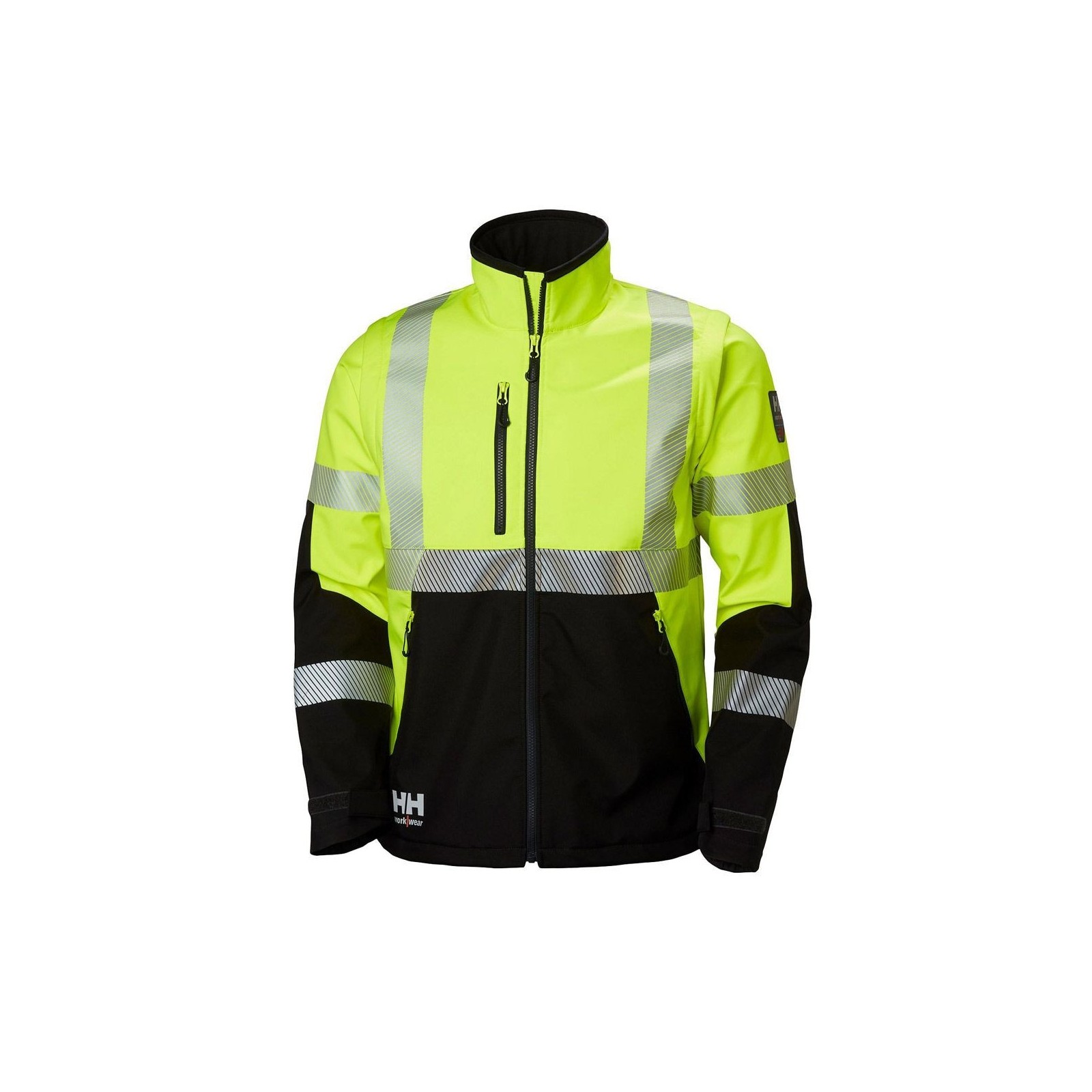 Jacheta reflectorizanta Helly Hansen ICU Softshell, HVC2, 3, galben/negru