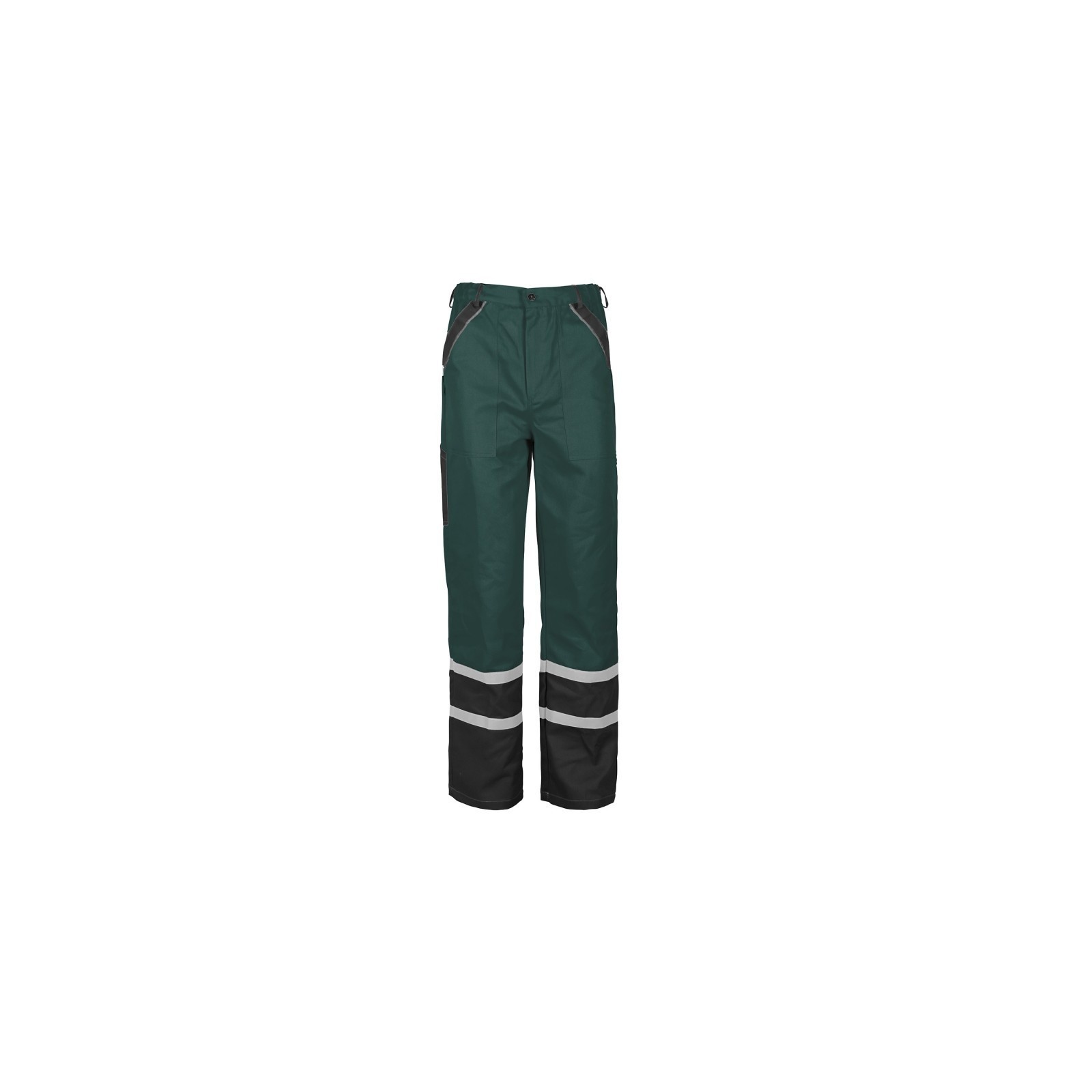 Pantaloni de lucru de vară, cu dungi reflectorizante, 100% bumbac, Collins Green