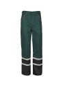 Pantaloni de lucru de vară, cu dungi reflectorizante, 100% bumbac, Collins Green