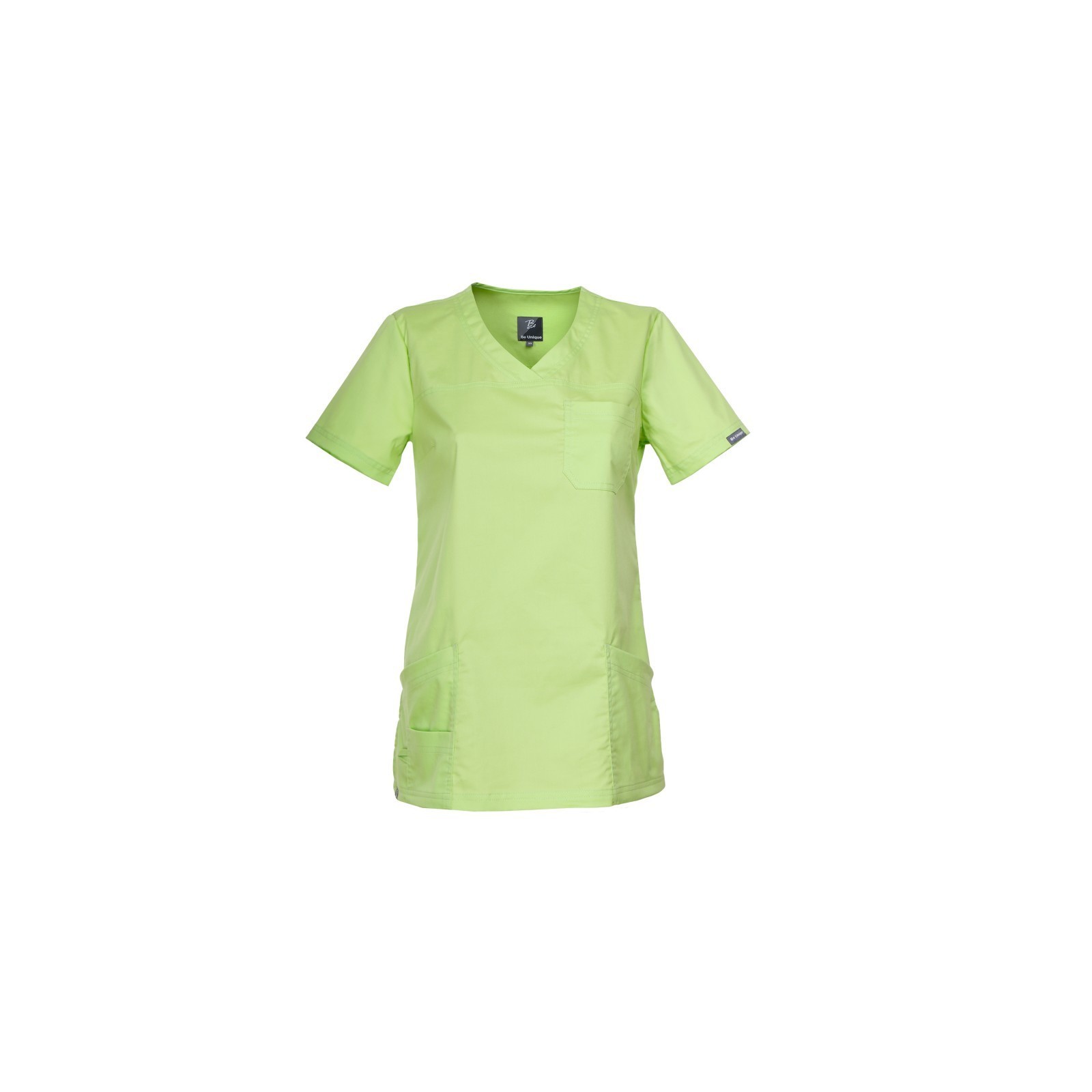 Tunică medicală de damă, lime, mânecă scurtă, Victoria Lime
