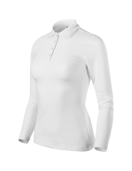 Tricou polo cu mânecă lungă de damă, Pique Polo LS, bumbac+poliester, 200 g/mp