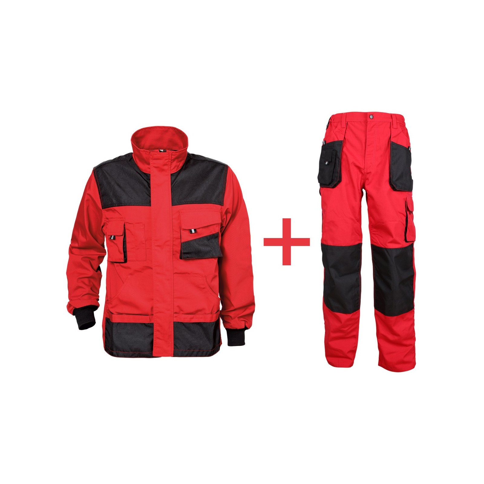 Costum salopetă, toate sezoanele, jachetă & pantaloni cu pieptar, Kastor Red