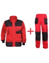 Costum salopetă, toate sezoanele, jachetă & pantaloni cu pieptar, Kastor Red