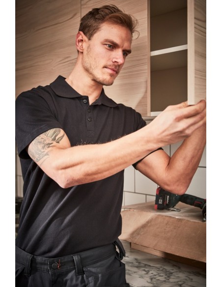 Tricou polo cu maneca scurta Helly Hansen Manchester, gri inchis, Bumbac 100%, 190 g/mp
