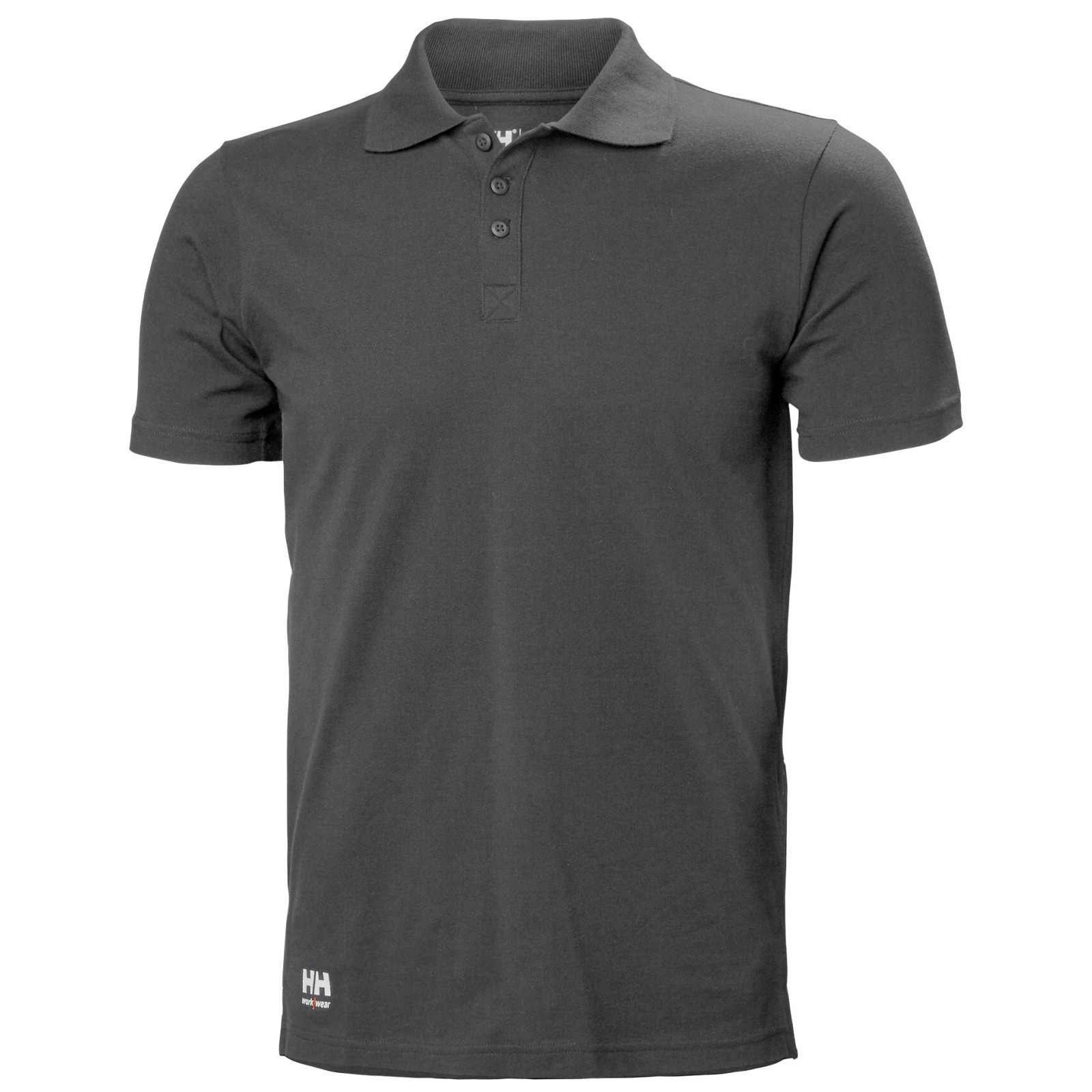 Tricou polo cu maneca scurta Helly Hansen Manchester, gri inchis, Bumbac 100%, 190 g/mp