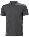 Tricou polo cu maneca scurta Helly Hansen Manchester, gri inchis, Bumbac 100%, 190 g/mp
