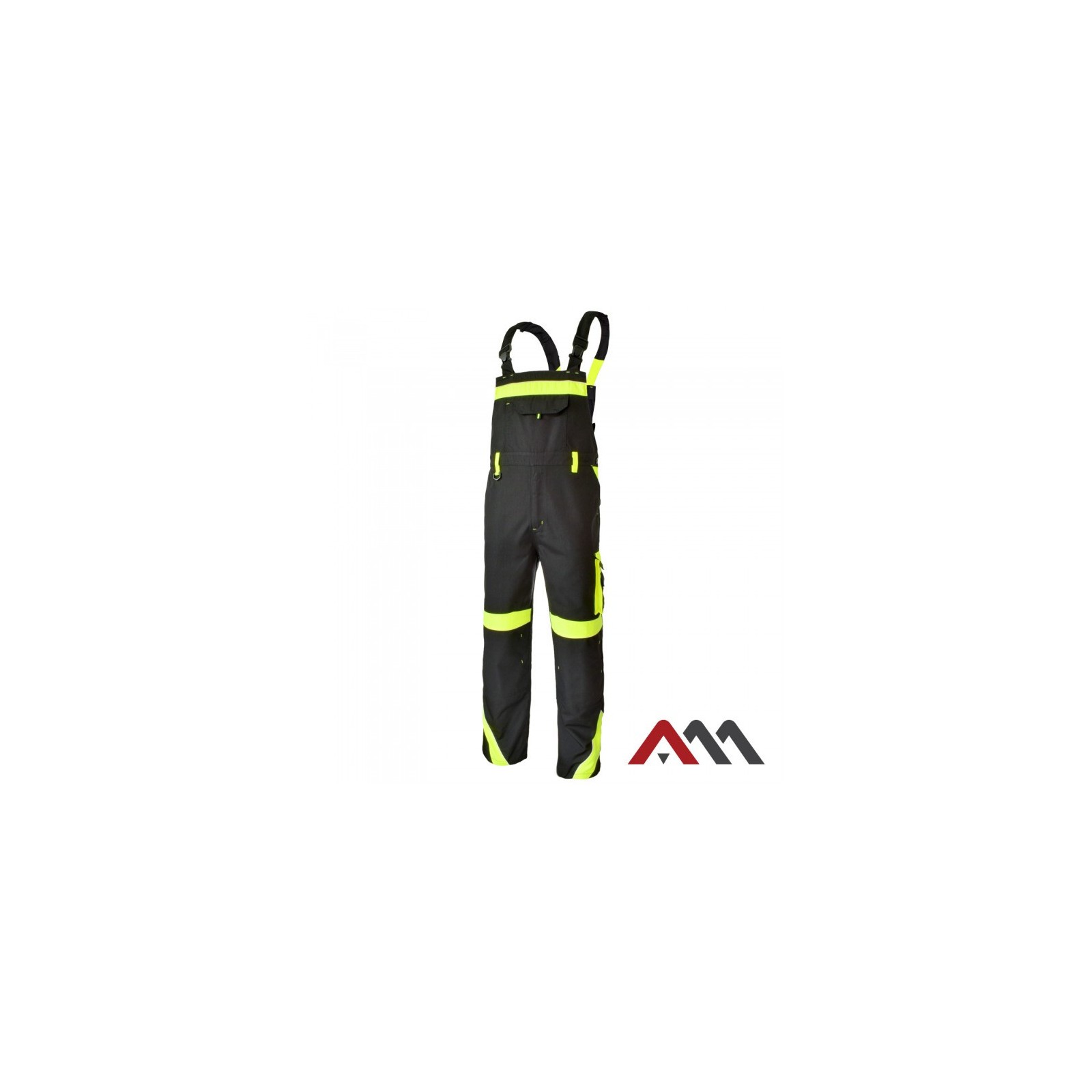 Pantaloni cu pieptar de protectie reflectorizanti Classic-Vis