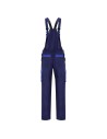Pantaloni de lucru cu pieptar, din bumbac 100%, 240 g/mp, Asimo Blue