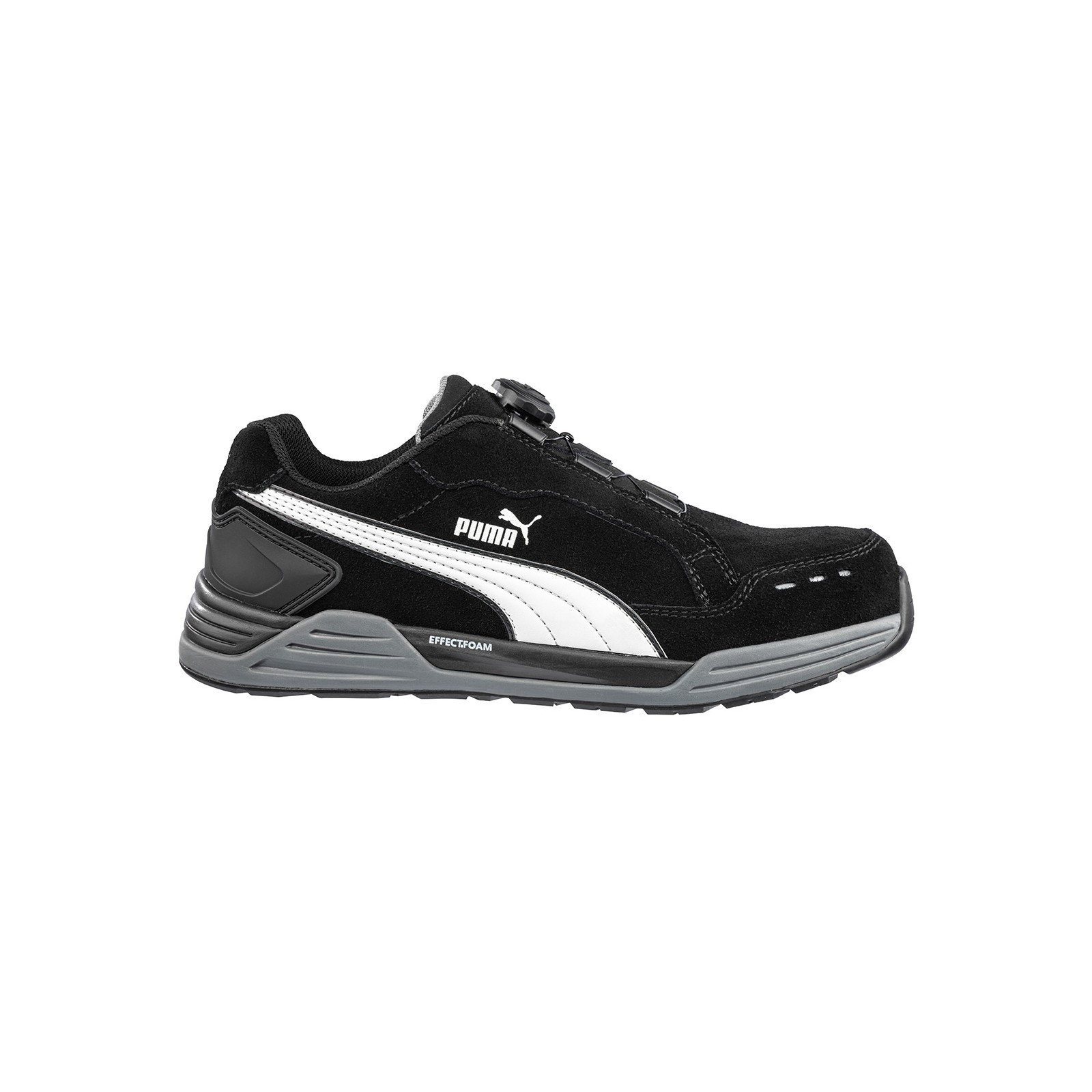 Pantofi de protecție pentru bărbați, talpă antiderapantă, Puma Airtwist Black Disc S3 ESD HRO SRC