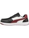Pantofi de protecție metal-free, Puma Frontcourt Black/White/Red S3L ESD FO HRO SR