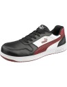 Pantofi de protecție metal-free, Puma Frontcourt Black/White/Red S3L ESD FO HRO SR