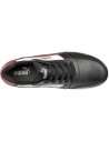 Pantofi de protecție metal-free, Puma Frontcourt Black/White/Red S3L ESD FO HRO SR