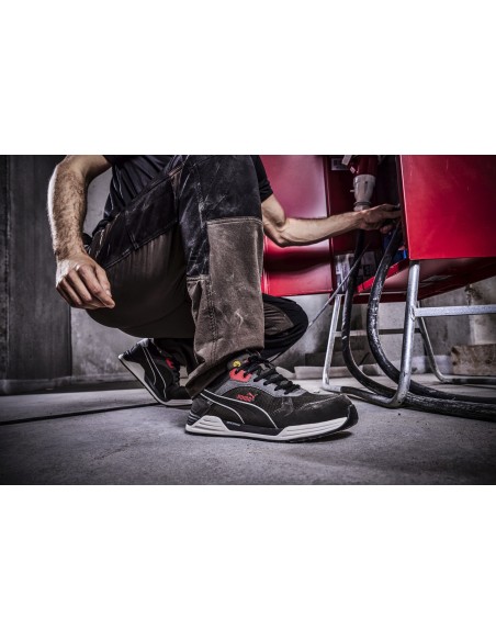 Pantofi de protecție pentru bărbați, Puma Frontside Blue S1P ESD HRO SRC